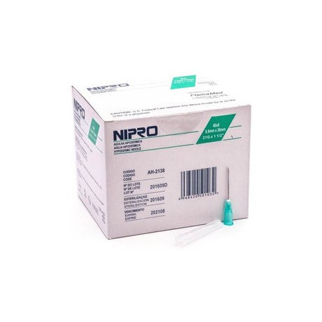 AGUJA HIPODERMICA NIPRO 21X25