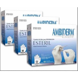 GUANTE ESTERIL AMBIDERM C/100